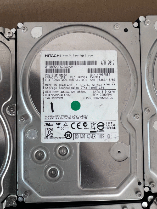 2TB 3.5" SATA Hard Drive HDD - Image 6