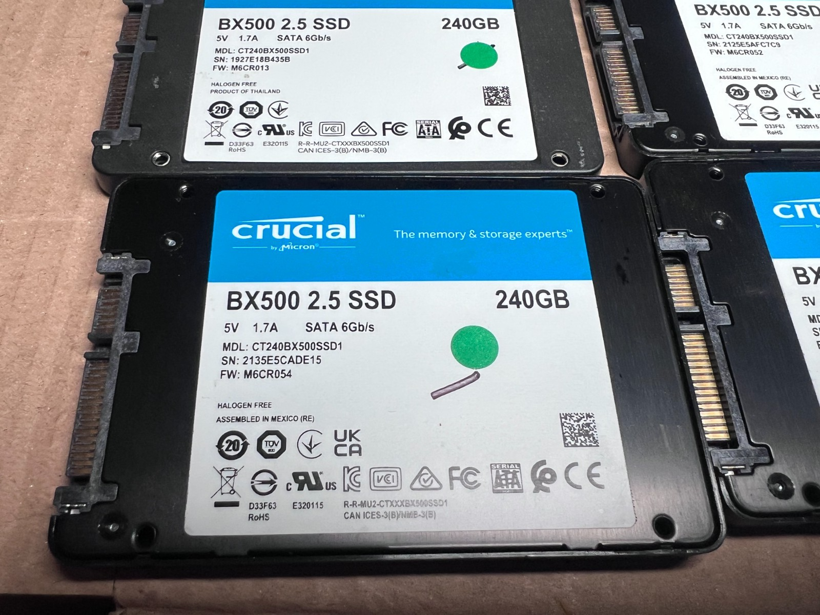Job Lot 10 X Crucial BX500 240GB SSD SATA 2.5" Model CT240BX500SSD1 - Image 5