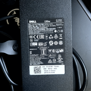 Genuine Original Dell Charger 19.5V 6.7A 130W 7.4mm Pin Size with Power Cable