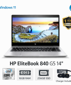 HP EliteBook 840 G5 14"  i7 16th Gen 8GB RAM 256GB SSD Win 11 Laptop | Webcam