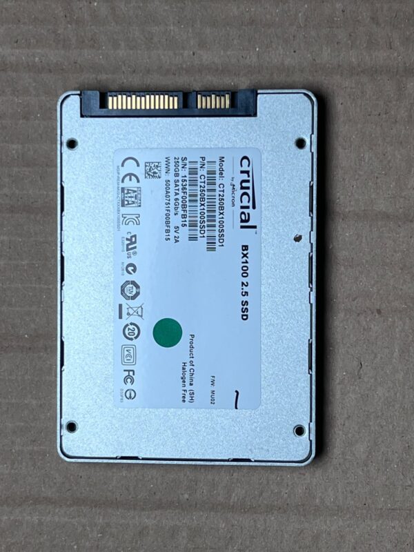 Job Lot 5 X Crucial BX100 250GB SSD SATA 2.5" Model CT250BX100SSD1 - Image 4