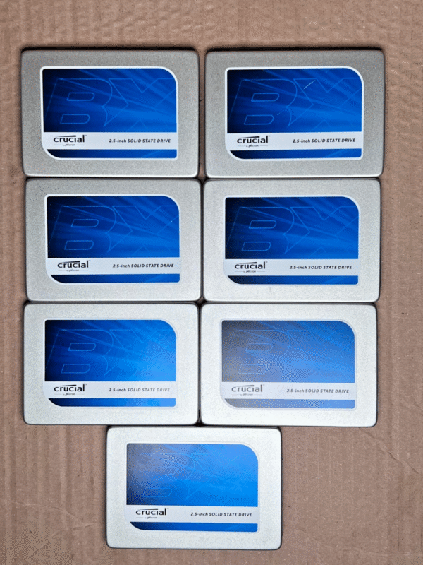 Job Lot 5 X Crucial BX100 250GB SSD SATA 2.5" Model CT250BX100SSD1