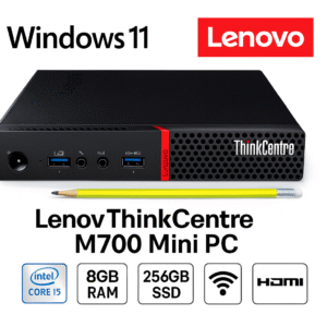 Lenovo Thinkcentre M700 Core i5 6th Gen 8GB RAM 256GB SSD Windows 11 P HDMI WiFi