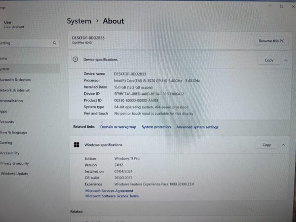 Dell Optiplex 9010 MT Intel Core i5 16GB RAM 120GB SSD + 500GB HDD Win 11 P Wifi - Image 3