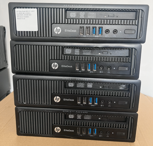HP EliteDesk 800 G1 USDT Core i5 @2.90GHz 8GB RAM 240GB SSD Win 11Pro | WiFi