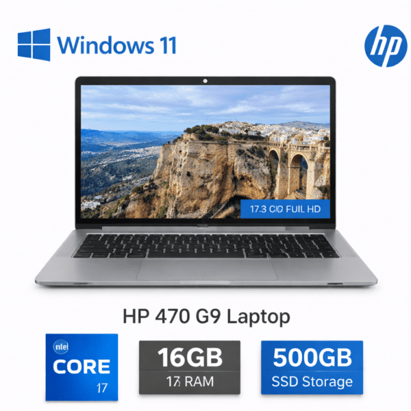 HP ProBook 470 G8 Core i7 11th Gen 16GB RAM 500GB SSD Windows 11 Pro 17" Laptop