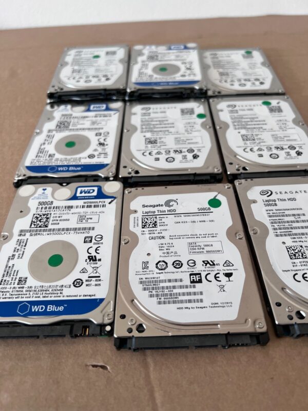 JOB LOT 10x 500GB - 2.5" Internal Hard Drive for Laptop - Various makes Seagate - Image 4