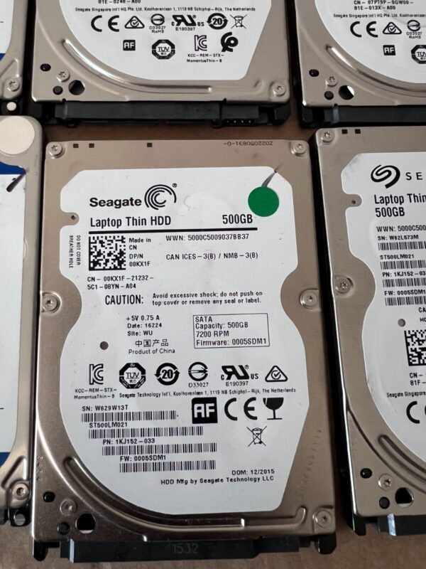 JOB LOT 10x 500GB - 2.5" Internal Hard Drive for Laptop - Various makes Seagate - Image 7