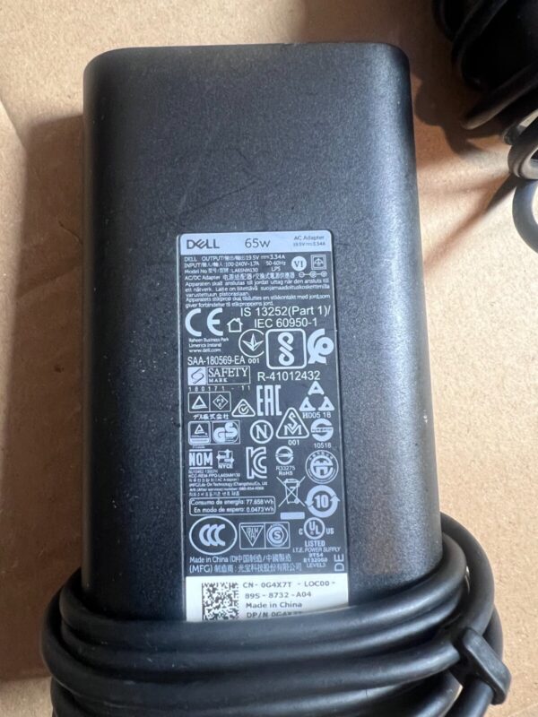 ** 10X Job Lot **GENUINE Dell Laptop Charger 19.5V-3.34A, 65W (7.4mm Big Pin) - Image 3