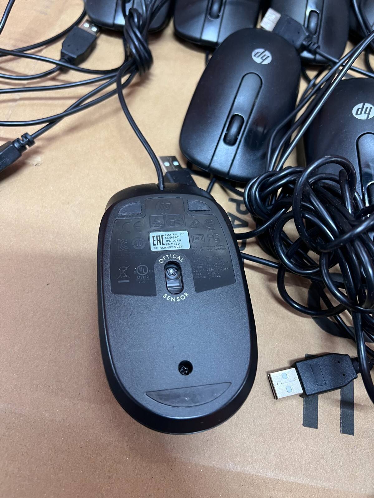 10X-Job-lot-HP-Dell-Lenovo-Optical-USB-Mouse-Black-All-tested-and-working-405459567343-9