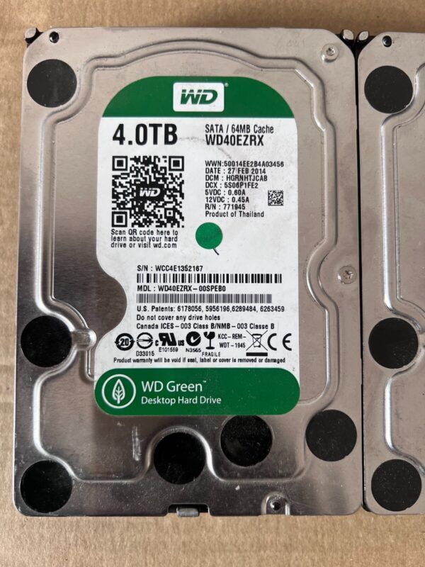 4TB WD HDD SATA / 64MB Cache Hard Drive - WD40EZRX 00spebo - Image 3
