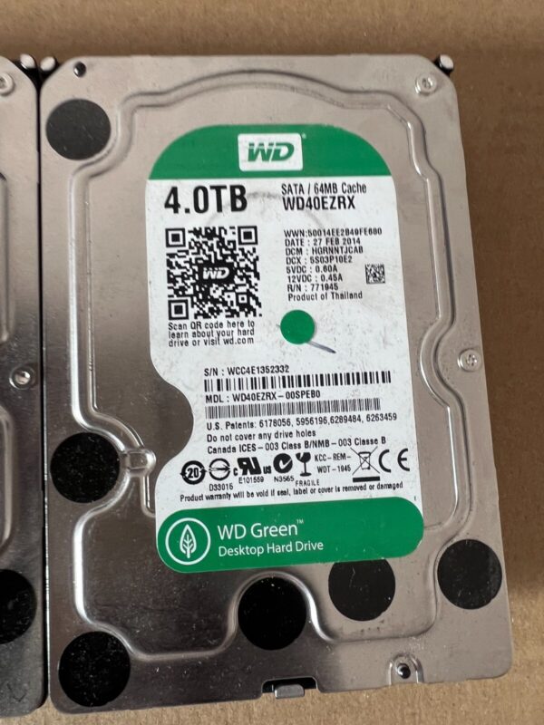 4TB WD HDD SATA / 64MB Cache Hard Drive - WD40EZRX 00spebo - Image 4