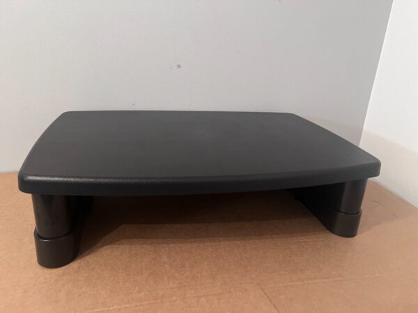 Amazon Basics Rectangular Adjustable Computer Monitor Riser Desk Stand - Clean