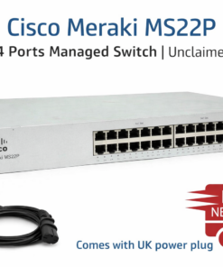 Cisco Meraki MS22P 24 Ports Managed Switch | Unclaimed