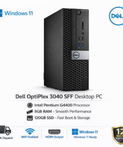 Dell Optiplex 3040 SFF PC Intel Pentium G4400 8GB RAM 120GB SSD Win 11 P  | WiFi