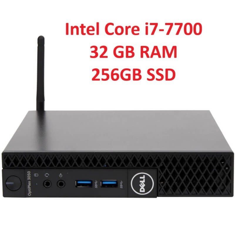 Dell Optiplex 3050 Mini PC Core i7-7th gen 32GB RAM 256GB SSD Win 11P | Wifi