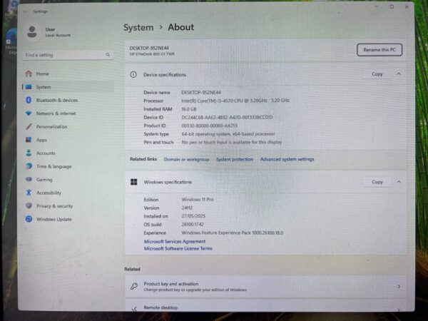 HP EliteDesk 800 G1 TWR Core i5 8GB RAM, 120GB SSD + 1TB HDD Win 11 Pro | WiFi - Image 4