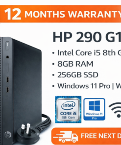 HP 290 G1 SFF Intel Core i5 8th Gen 8GB RAM 256GB SSD Windows 11 Pro | WIFI