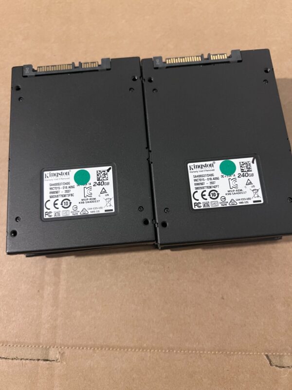 10x 240GB Kingston SSD 2.5" SATA III 6Gb/s– Job Lot, Tested & Wiped - Image 3