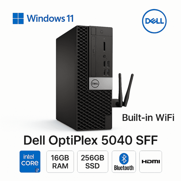 Dell OptiPlex 5040 core i7 6700 @3.40ghz 16GB RAM 256GB SSD WIN 11 HDMI WiFi