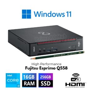 High Performance Fujitsu Esprimo Core i3 8th Gen 16GB RAM 256GB SSD Win 11P WiFi