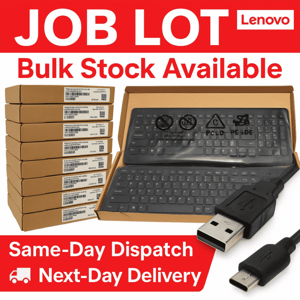 Job Lot 10-200X Brand New Genuine Lenovo Calliope UK USB Keyboard Original Boxed