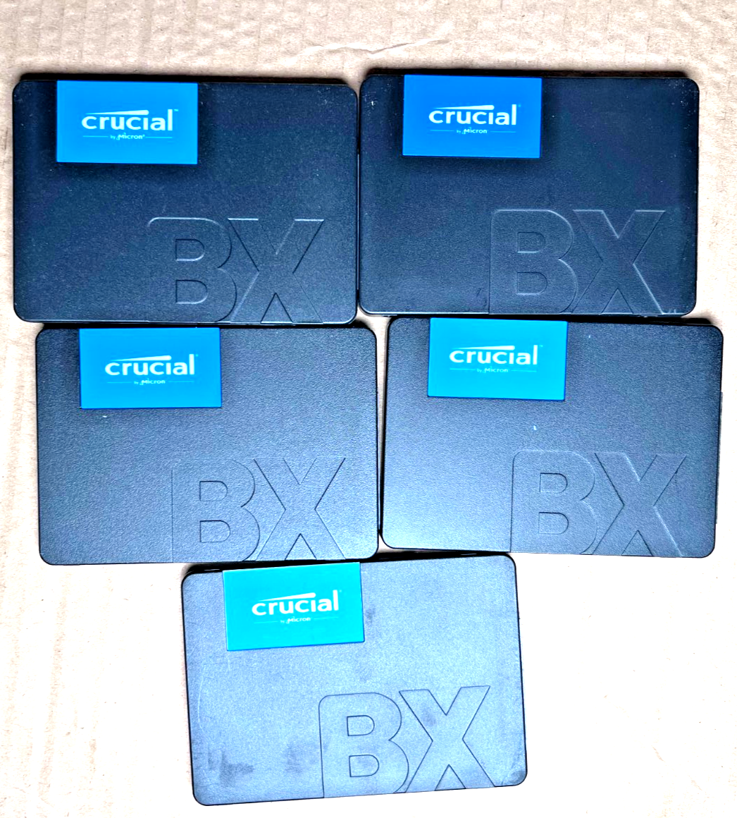 Job Lot 5 X Crucial BX500 240GB SSD SATA 2.5" Model CT240BX500SSD1