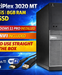 Dell OptiPlex 3020 MT Intel Core i5 PC 8GB RAM 240GB SSD Win 11 Pro HDMI | WiFi