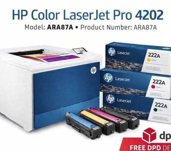 HP Color LaserJet Pro 4202dn A4 Colour Laser Printer Duplex Network