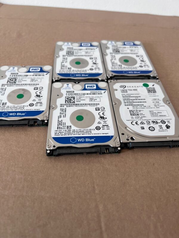 JOB LOT  5x 500GB - 2.5" Internal Hard Drive for Laptop - Various makes Seagate - Image 5