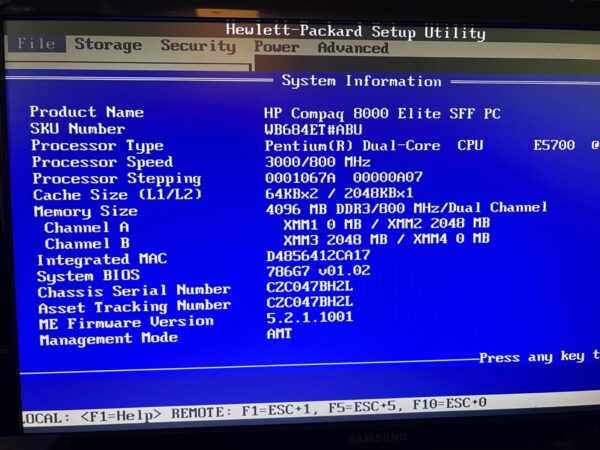 3X Job Lot HP Compaq 8000 Elite SFF PC - Core 2 Duo/ Pentium Dual-Core  4GB RAM - Image 4