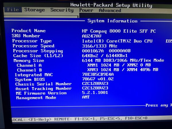 3X Job Lot HP Compaq 8000 Elite SFF PC - Core 2 Duo/ Pentium Dual-Core  4GB RAM - Image 5