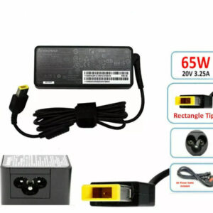 JOBLOT x 10 LENOVO LAPTOP CHARGERS 20V-3.25A 65W RECTANGLE TIP WITH POWER LEADS