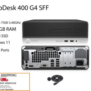 HP ProDesk 400 G4 SFF Intel Core i5-7th Gen 8-16GB RAM 256GB SSD Win 11 PC +Wifi
