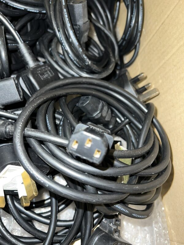 * JOB LOT *  10 - 200 X Power Mains Cord PC Kettle Cable Lead UK 3 Pin  C13 TV's - Image 3