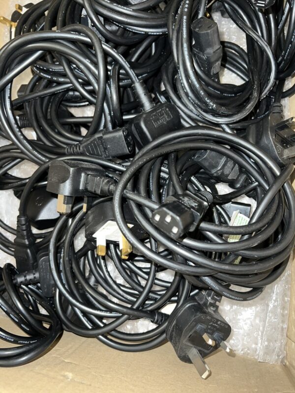* JOB LOT *  10 - 200 X Power Mains Cord PC Kettle Cable Lead UK 3 Pin  C13 TV's - Image 4