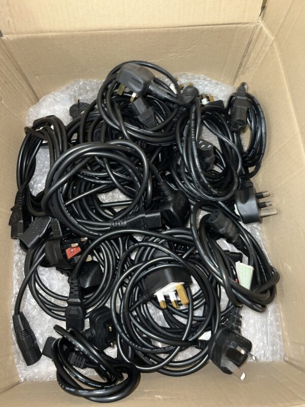 * JOB LOT *  10 - 200 X Power Mains Cord PC Kettle Cable Lead UK 3 Pin  C13 TV's - Image 5