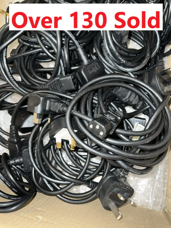 * JOB LOT *  10 - 200 X Power Mains Cord PC Kettle Cable Lead UK 3 Pin  C13 TV's
