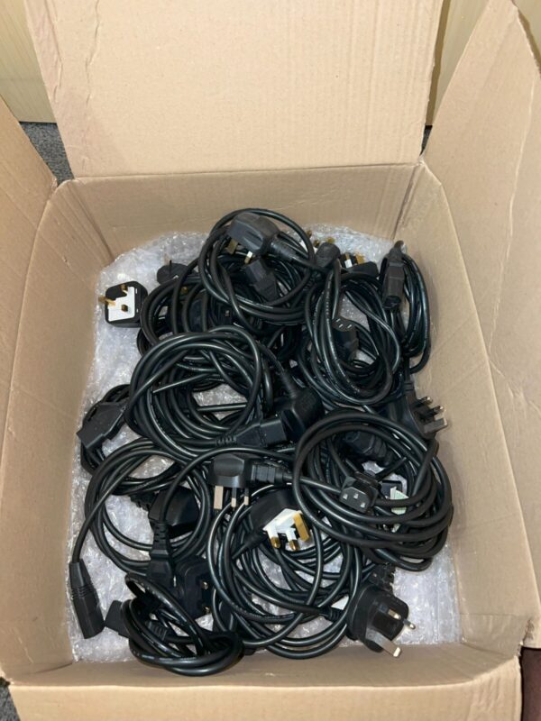 * JOB LOT *  10 - 200 X Power Mains Cord PC Kettle Cable Lead UK 3 Pin  C13 TV's - Image 9