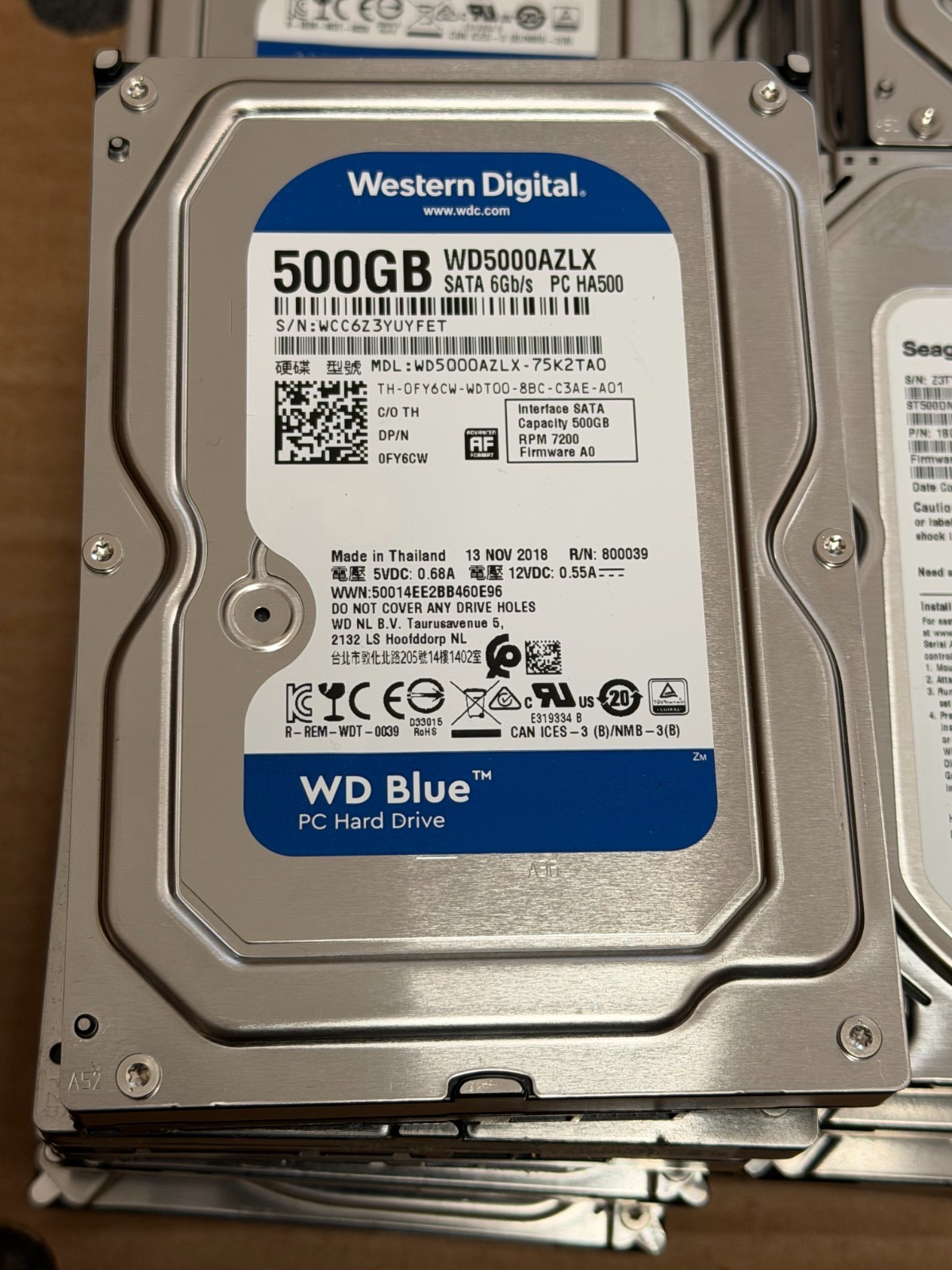 10X Job Lot of PC Mixed Brand Hard Drive 500GB SATA 3.5" HDD PC Hard Drive - Image 3