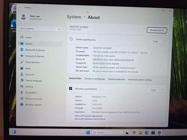 Dell Latitude 3520 FHD 15.6" i5-1135G7 Quad Core 16GB 256GB Windows 11 Laptop - Image 3