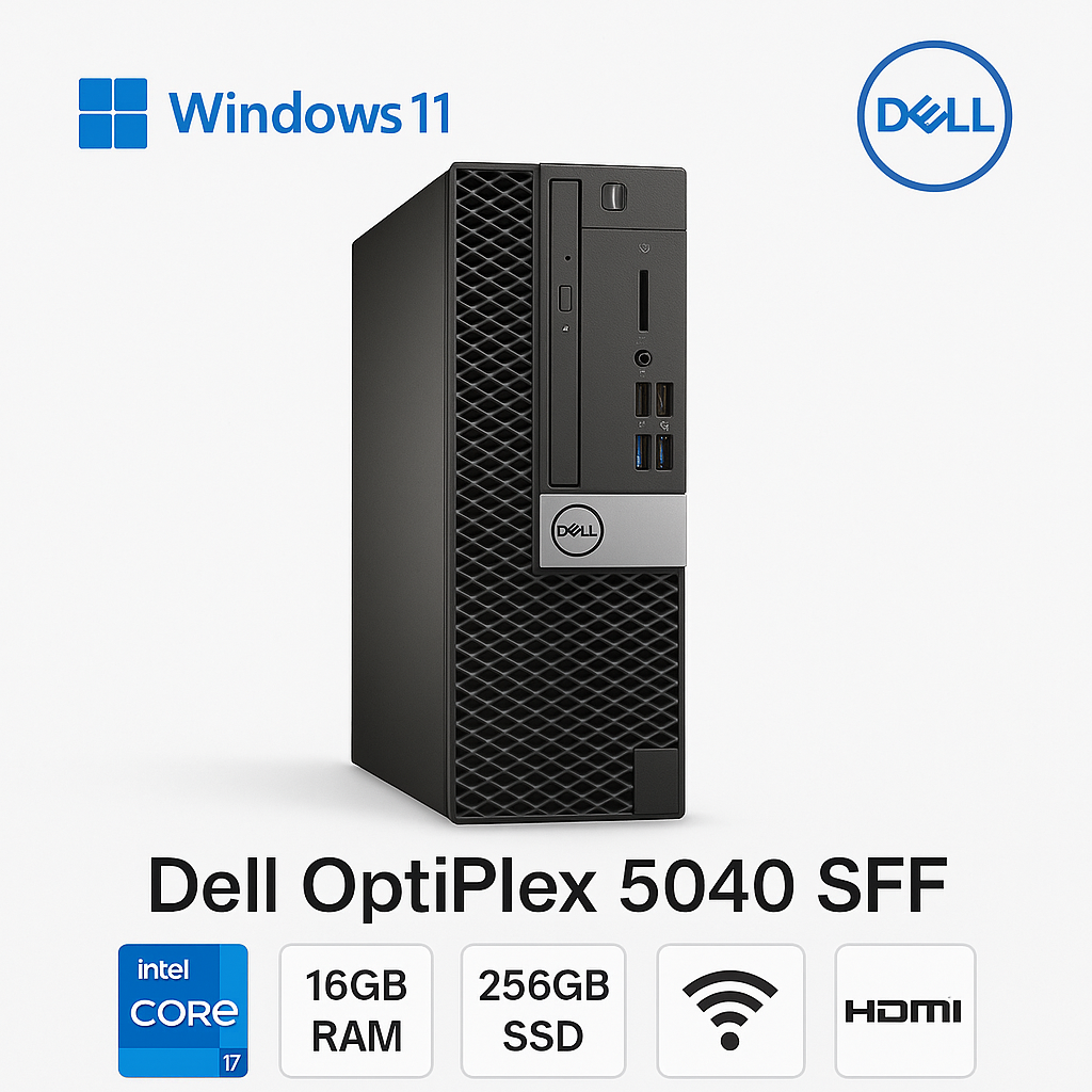 Dell OptiPlex 5040 core i7 6700 @3.40ghz 16GB RAM 256GB SSD WIN 11 HDMI WiFi