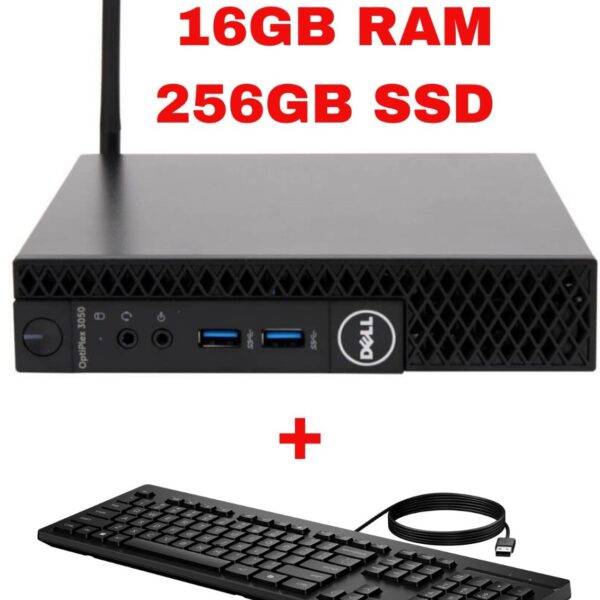 Dell Optiplex 3050 Mini PC Core i7-7th gen 16GB RAM 256GB SSD Win 11P | Wifi